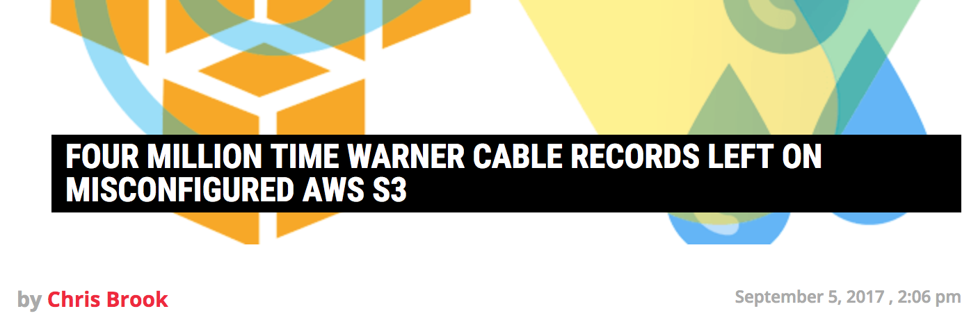 Four Million Time Warner Cable Records Left on Misconfigured AWS S3